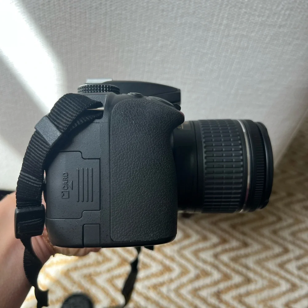 Nikon D3400 digital camera w/ 2 lenses, tripod, camera bag, 16GB card